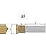 02800T - Tecnoseal Zinc Pencil Anode With Brass Plug 209-61840