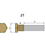 02053T - Tecnoseal Zinc Bukh Pencil Anode With Brass Plug