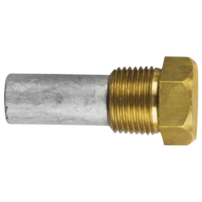 06003T - Tecnoseal Zinc ZF Pencil Anode With Brass Plug