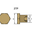 TEC-E3 - Tecnoseal Zinc Long Pencil Anode With Brass Plug