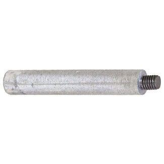 Anode Outlet ZP16-100 - 100mm Long Pencil Anode With Steel Studded Thread 3/8W