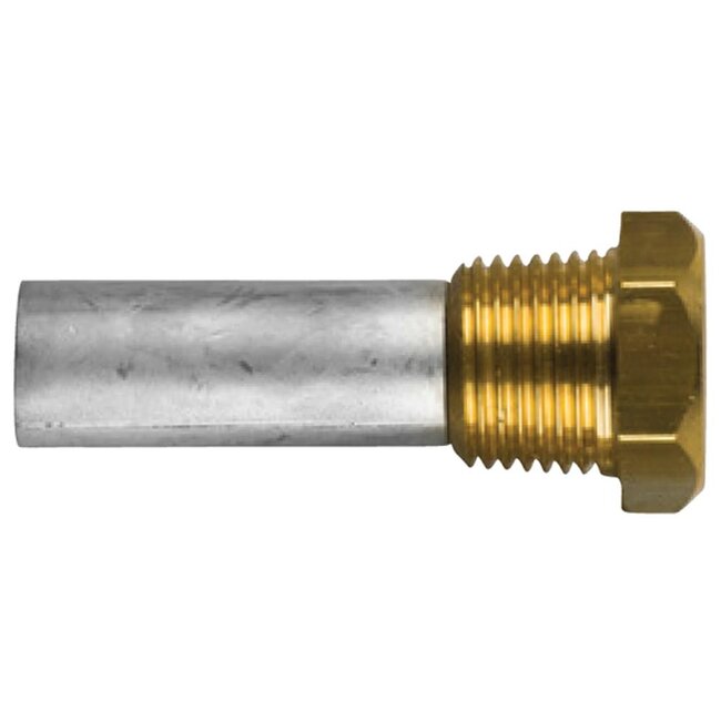 TEC-E2C - Tecnoseal Zinc Universal Pencil Anode With Brass Plug