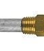 06002T - Tecnoseal Zinc ZF Pencil Anode With Brass Plug 3311301055