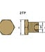 01320TP - Tecnoseal Brass Plug For Cummins QSD CMD or Yanmar 120650-18540