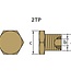 02029BISTP - Tecnoseal Brass Plug For Caterpillar Pencil Anodes