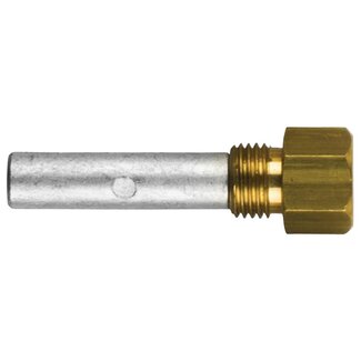 Tecnoseal 02021/1T - Caterpillar Zinc Pencil Anode with Brass Plug