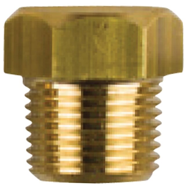 02029TP - Tecnoseal Brass Plug For Caterpillar 7/16" UNC Pencil Anodes 6L2279G