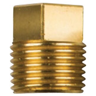 Tecnoseal 02023TP - Tecnoseal Brass Plug For Caterpillar Pencil Anode 3/8" UNC