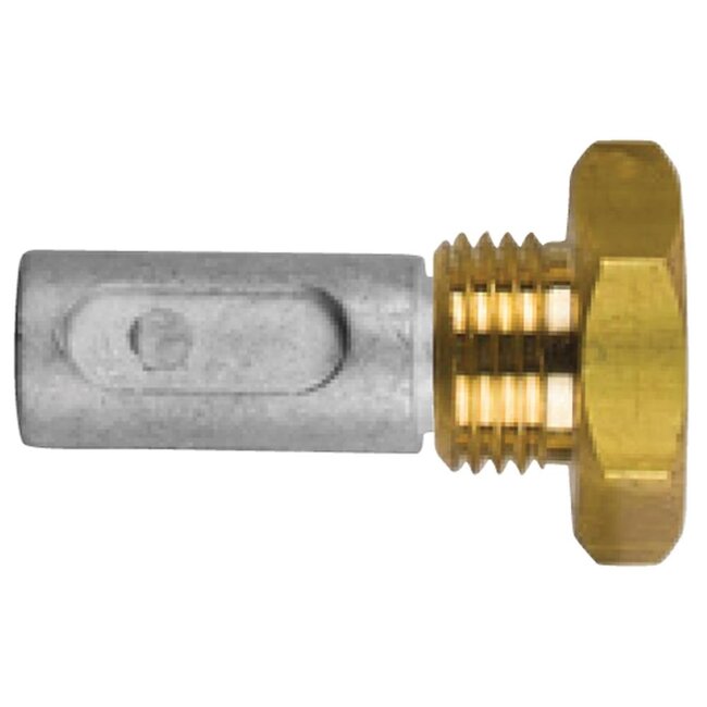 02012T - Tecnoseal Zinc Aifo Iveco FPT Pencil Anode With Brass Plug 8093597