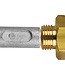 02012T - Tecnoseal Zinc Aifo Iveco FPT Pencil Anode With Brass Plug 8093597