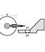 00827 - Tecnoseal Zinc Mercury Trim Tab Anode 17264