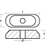 01210 - Tecnoseal Zinc  Suzuki 2-5hp Small Plate Gearcase Anode