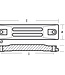 01404AL - Tecnoseal Aluminium Honda BF 25-50hp Small Bar Anode
