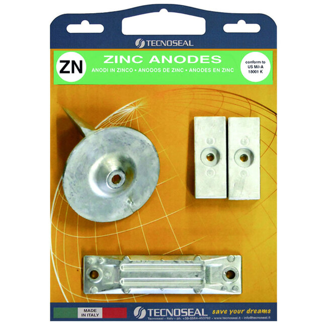 KITHONDA40-50 - Tecnoseal Zinc Honda 40-50hp Anode Kit