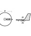 01100 - Tecnoseal Zinc Cut Down Trim Tab Anode