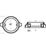 00704BIS - Tecnoseal Zinc Volvo Penta AQ 280-290 Duo Prop Collar Anode