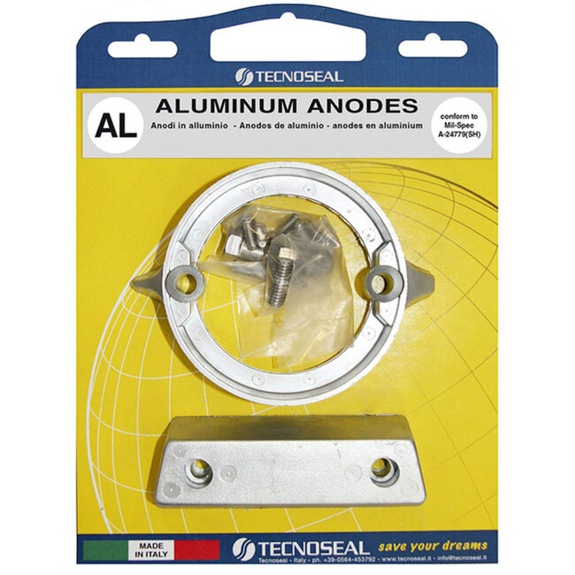 KITVOLVODP290AL - Tecnoseal Aluminium Anode Kit for Volvo Penta 290DP Drive