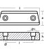 00708MG - Tecnoseal Magnesium Volvo Penta 290 Duo Prop Outdrive Bar Anode