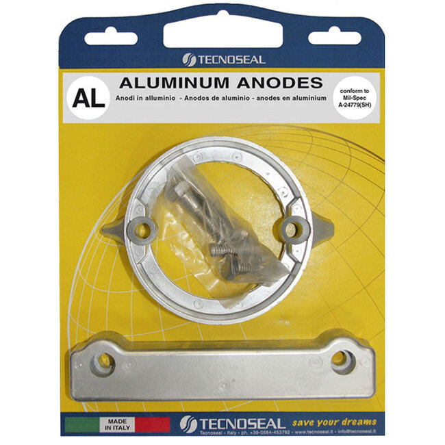 KITVOLVODP280AL - Tecnoseal Aluminium Anode Kit for Volvo Penta 280DP Drive