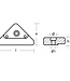 00717 - Tecnoseal Zinc Volvo Penta Triangle Anode Plate