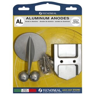 Tecnoseal KITALPHAONEGEN1AL -  Tecnoseal Aluminium Mercury Alpha 1 Gen 1 Anode Kit