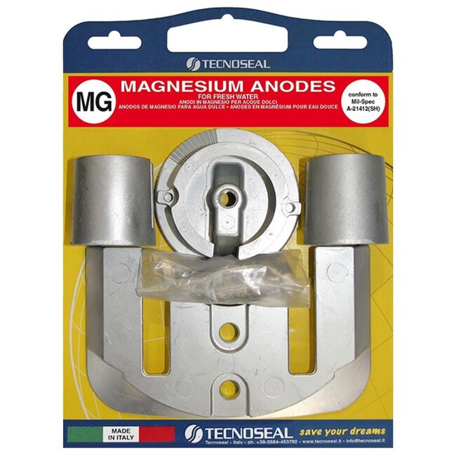 KITBRAVOIMG - Tecnoseal Magnesium Mercury Bravo One Anode Kit