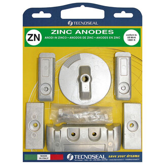 Tecnoseal KITVERADO6 - Tecnoseal Zinc Mercury Verado 6 Cylinder Anode Kit 8M0058677