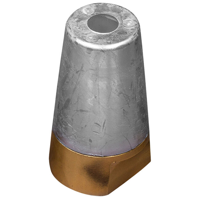 00413 - Tecnoseal Zinc 40mm Beneteau/Radice Conical Prop Nut Anode with Brass Plug