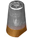00414/B - Tecnoseal Zinc 45mm Beneteau/Radice Conical Prop Nut Anode with Brass Plug