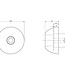 AO05ZB - 70mm Zinc Bolt-On Disc Anode 0.55kg