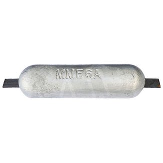 Anode Outlet AO6ASHORT - Aluminium Hull Weld On Bar Anode 6kg