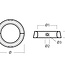 00747 - Tecnoseal Volvo 2 Blade Folding Prop Saildrive Anode 3888491