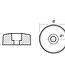 01042 - Tecnoseal Zinc Flex-O-Fold Propeller Nut Side Anodes FF02 (Pair)