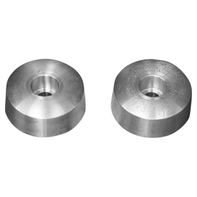 01042AL - Tecnoseal Aluminium Flex-O-Fold Propeller Nut Side Anodes FF02  (Pair)