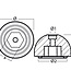 03606 - Tecnoseal Zinc Quick Bow Thruster Anode BTQ185/BTR185