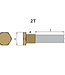 02353T -  Tecnoseal Zinc Lombardini Pencil Anode With Brass Plug