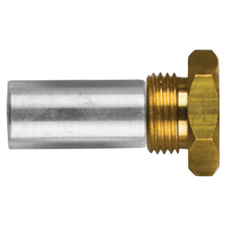 Tecnoseal 02353T -  Tecnoseal Zinc Lombardini Pencil Anode With Brass Plug