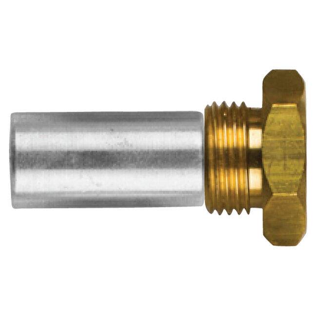 02353T -  Tecnoseal Zinc Lombardini Pencil Anode With Brass Plug