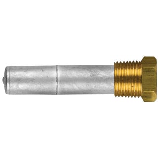 Tecnoseal 02043T - Tecnoseal Zinc Cummins Pencil Anode With Brass Plug