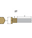 TEC-E2B - Tecnoseal Zinc Universal Pencil Anode With Brass Plug
