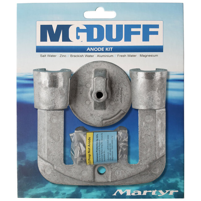 CMBRAVO23KITA - MG Duff Aluminium Mercury Bravo 2 & 3 Anode Kit