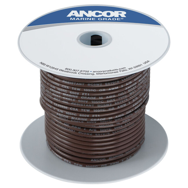 Ancor Marine Grade Cable Brown 2mm (14 AWG)