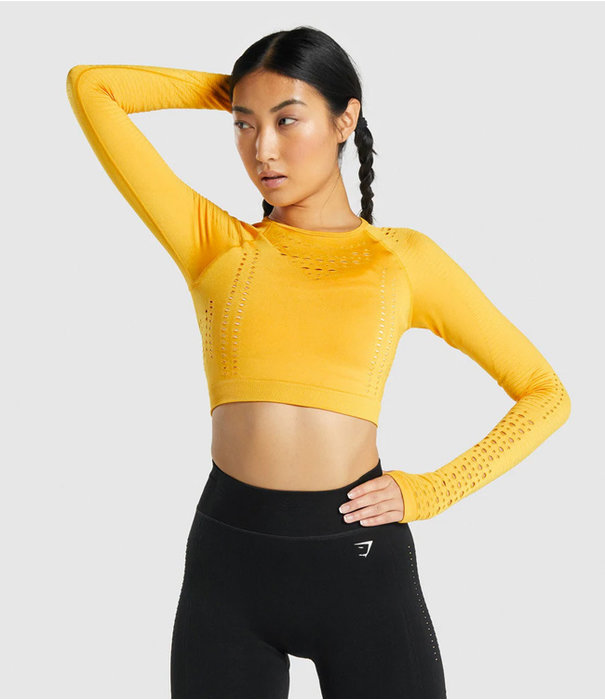 Gymshark Glow long sleeve seamless crop top