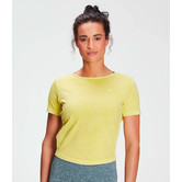 Training washed tie back t-shirt