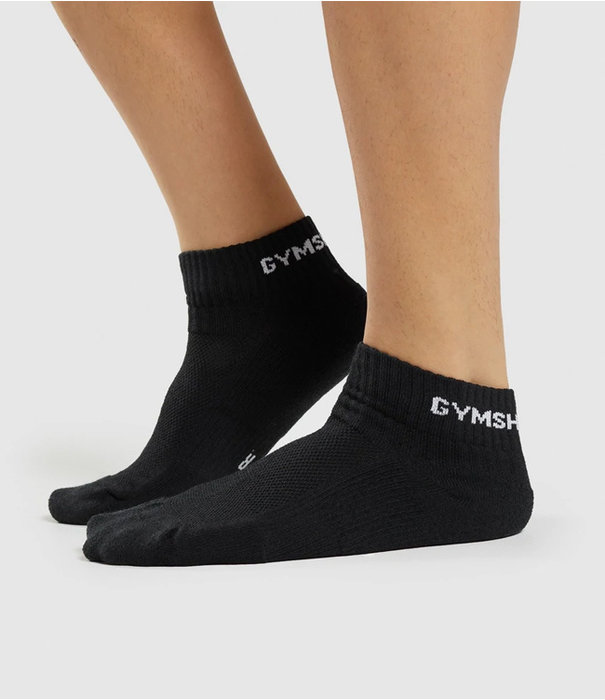 Gymshark Jacquard quarter socks 3pk