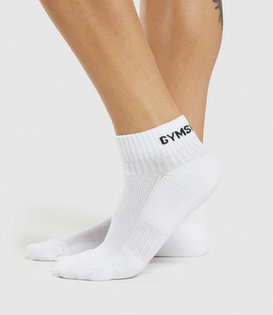 Jacquard quarter socks 3pk