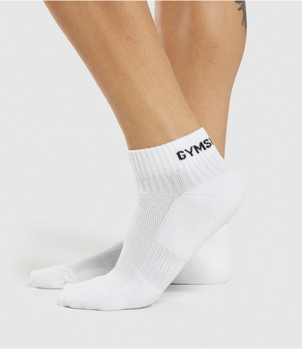 Gymshark Jacquard quarter socks 3pk