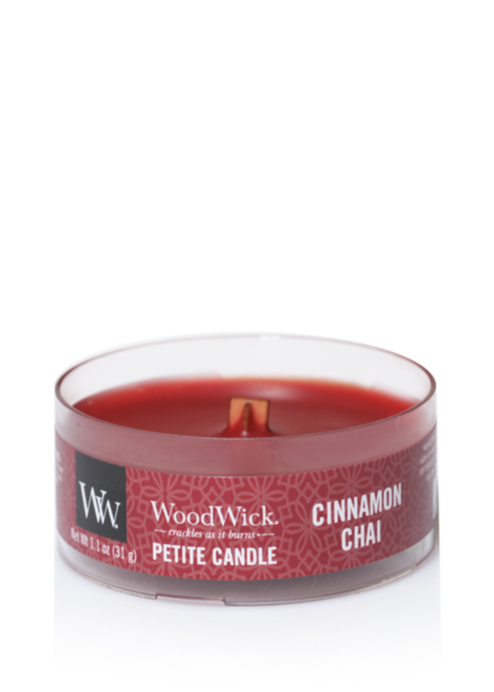 Woodwick Cinnamon chai petite candle