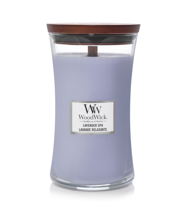 Woodwick Lavender spa large candle