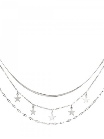 J.Y.M. Multi-layered necklace Silver